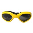 thumbnail image 1 of Mistaha Lunettes de Soleil Pliables pour Petits et Moyens Chiens - Lunettes de Protection pour Activités Extérieures - Sangle Réglable - Trous de Ventilation - Verres en Polycarbonate - Jaune, 1 of 6
