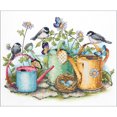 thumbnail image 1 of Watering Cans Stamped Cross Stitch Kit-14"X11", 1 of 3
