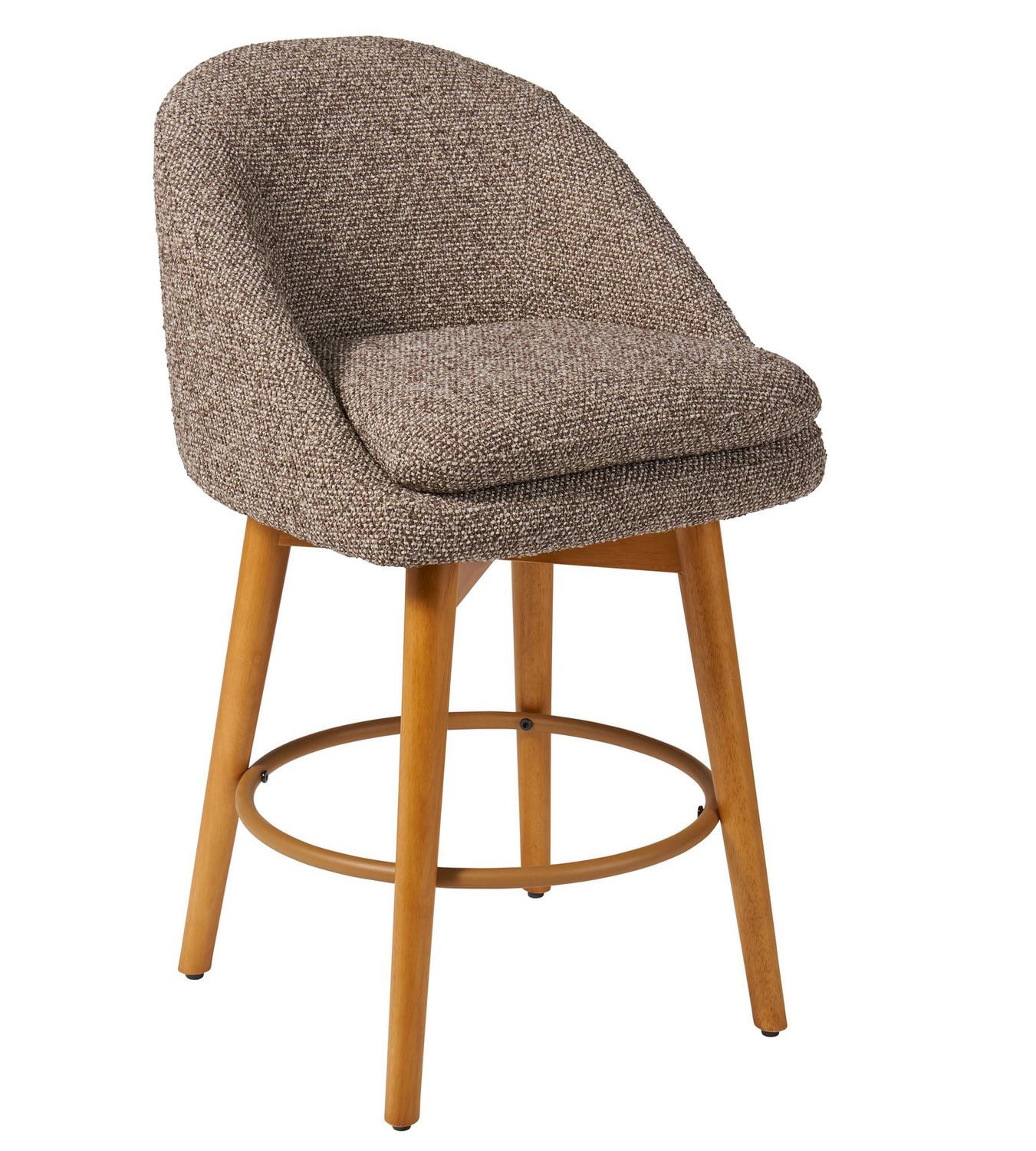 Better Homes & Gardens Mira Counter Stool 2 Pack, Truffelbrún en Ljocht Honey
