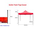 thumbnail image 4 of Replacement Gazebo Top Cover Instant Outdoor Camping Canopy Tent .9x4., 4 of 8