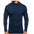thumbnail image 4 of QIPOPIQ Mens Half Turtleneck Long Sleeve Pullover Basic Designed Undershirt Stretch Slim Fit Sweaters Clearance, 4 of 6