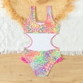 thumbnail image 3 of Girls Swimsuits One Piece Bathing Suits Sleeveless Summer Bathing Suits for Girls 11-12 Years, 3 of 6