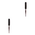 thumbnail image 2 of mmirethe Rouleau de Brosse à Cheveux pour Hommes, Bouclage, Femmes, Outil de Coiffure, Coiffage, Brun, Longueur 23,5 cm, 2 Ensembles, 2 of 6