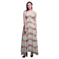 thumbnail image 1 of Bimba Tie-Dye Ladies Printed Resort Maxi DrawstringDressSpaghetti Strap Beach Wear-Small, 1 of 5