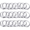 thumbnail image 4 of 24 Pieces Regular Mouth Canning Jar Replacement Metal Rings Practical Screw Jar Bands Leak Proof Tinplate Metal Bands Rings, Compatible with Mason Jar Silver, 4 of 6