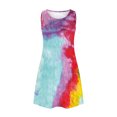 thumbnail image 4 of EGNMCR Robes d'Été Femmes Tendance 2024 Robes d'Été pour Femmes Plage Floral T-Shirt Robe Soleil Décontractée Poches Boho Robe Débardeur, 4 of 5