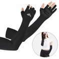 thumbnail image 1 of Manchons de Bras Rafraîchissants avec Doigts Ergonomiques Hommes Femmes Protection Solaire UV Longs Manchons de Bras Couvre-Bras pour Vélo Conduite Course Golf Football Panier, 1 of 8