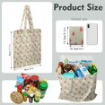 thumbnail image 2 of Baby's Cartoon Space Canvas Shopping Bag – Colorful Rocket Stars and Moon Design Reusable Tote, 2 of 6