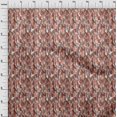 thumbnail image 4 of oneOone Viscose Chiffon Rust Brown Fabric Abstract Watercolor Texture Craft Projects Decor Fabric Printed By The Yard 42 Inch Wide, 4 of 5