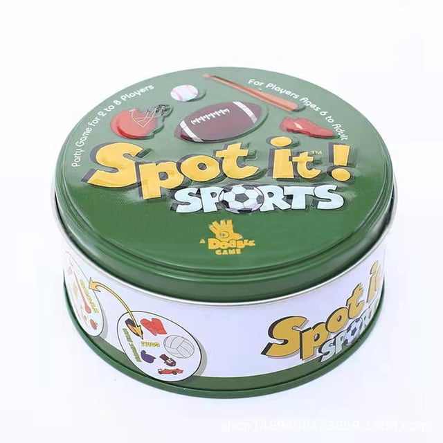 Spot It Playing Card Game With Metal Box Clear Printing Enjoy It For Family For Kids 6 Years Old+