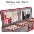 thumbnail image 4 of PE Underbed Gift Wrap Orger, Interior Pockets, fits 18-24 Standard Rolls, Underbed Storage, Wrapping Paper Storage Box and Holiday Accessories, 40” Long - Tear Proof Fabric, 4 of 8