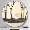 thumbnail image 3 of Designart 'Forest Silhouette III' Geometric Metal Circle Wall Art, 3 of 3