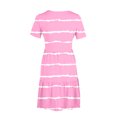 thumbnail image 4 of pstuiky Robes, Robe T-Shirt d'Été Décontractée à Manches Courtes pour Femme, Robes Mini à Étages avec Poches, Robes Grande Taille en Liquidation, 4 of 6