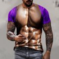 thumbnail image 1 of Mefallenssiah T-Shirt Homme & Grand Homme Entretien Facile Décontracté Imprimé Muscle Tee Graphique Tee Extérieur Quotidien Vacances Manches Courtes Col Rond Printemps Été Vêtements, 1 of 6