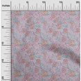 thumbnail image 1 of oneOone Tissu Polyester Lycra Feuilles & Floral Imprimé Artistique 1 Yard 56 Pouces de Large, 1 of 4