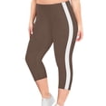 thumbnail image 2 of Yuyuzo Leggings Capri pour Femmes Décontractés Taille Haute Entraînement Extensibles Confortables Yoga Pantalons de Compression, 2 of 6