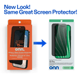 thumbnail image 3 of onn Privacy Screen Protector for iPhone® 15 Pro, 180° Privacy, Made with Durable Glass by Corning™ for Ultimate Drop & Scratch Protection, Includes Advanced Easy Application Tray, 3 of 8