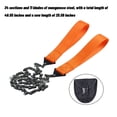 thumbnail image 3 of RXIRUCGD Msyuusr Pocket Chainsaw 25.6 Inch Survival Saw With Handles, Pocket Rope Saw Portable Folding Hand Chain Saw With Bag For Outdoor Survival Camping Hunting Tree, 3 of 9