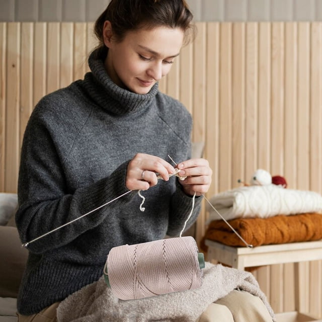 Light Weight Ice Silk Thread Composite Yarn Hand Woven DIY Hollow Thread Hook Pack Summer Cool Hat Cushion Yarn