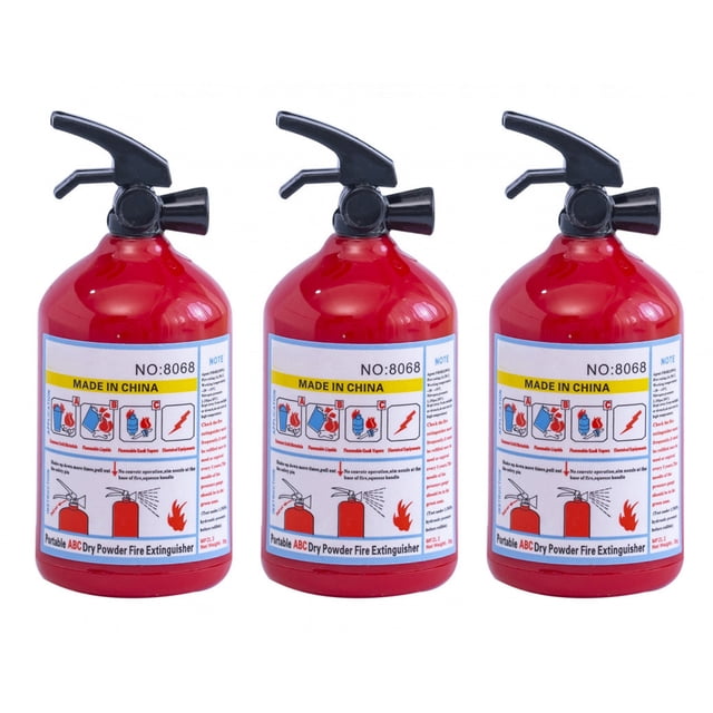 3 Fire Extinguisher Shaped Pencil Sharpeners And Stationery Items For Craft And School Use 3PCS