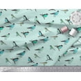 thumbnail image 3 of Soimoi Green Poly Georgette Fabric Artistic Bird Print Sewing Fabric Yard 52 Inch Wide, 3 of 3