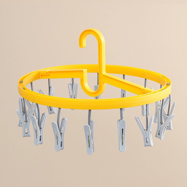 Foldable Hanger with Clips Non-slip Laundry Hangers for Household Accessories(3#)