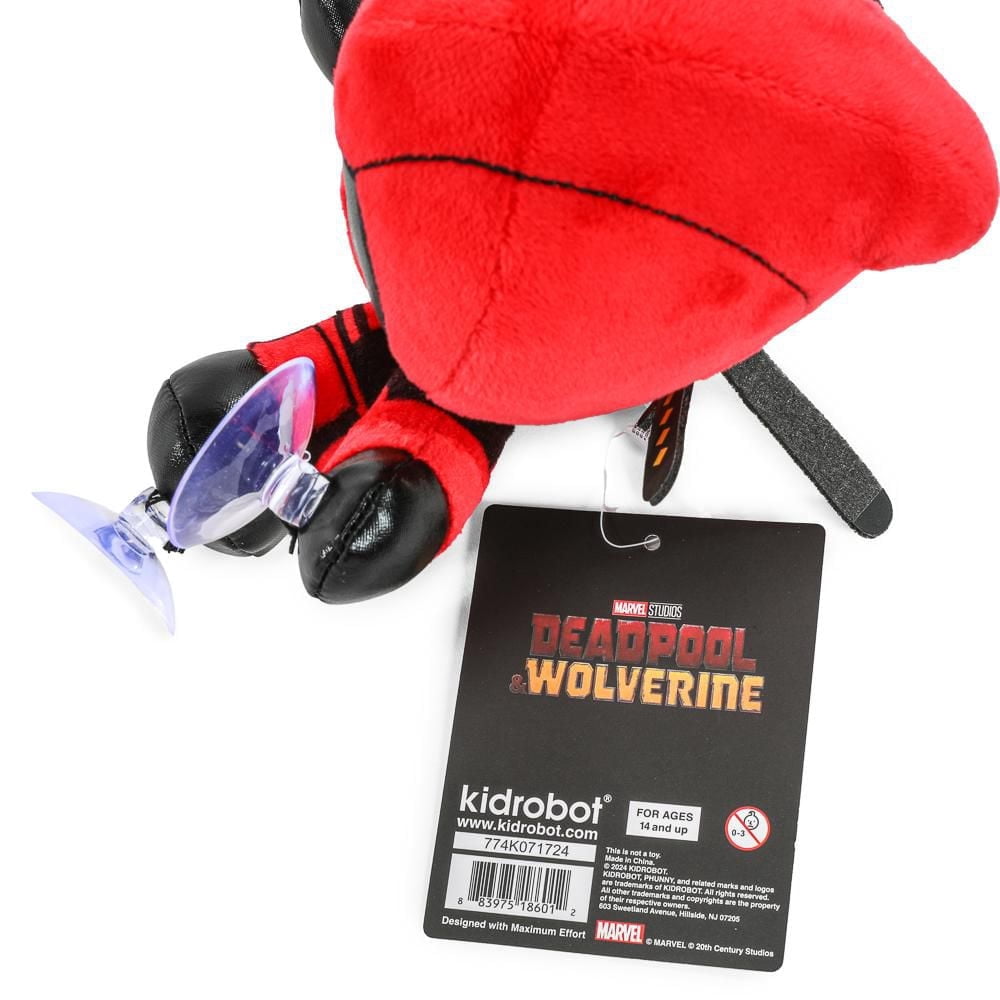 Kidrobot Autocollant de Fenêtre Deadpool & Wolverine 6" Deadpool Peluche