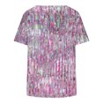 thumbnail image 4 of Birdeem Women V-Neck Print T-Shirts Fashion Comfortable Female Blouses Tops, 4 of 6