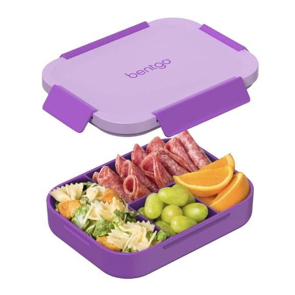 Boîte à lunch étanche Bentgo Kids Snap & Go - Violet