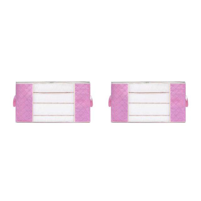 Maytalsory Efficacement Stocker et Vêtements avec Sac de Rangement Robuste et Durable Rose L 2Set