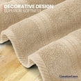 thumbnail image 2 of Canadian Linen Luxury Everest Hand Towels, 16”x28”, 6 Pack, Soft Absorbent Cotton Lightweight Quick Dry Kitchen Towel Set for Gym, Hotel Massage Beige, 2 of 9
