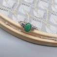 thumbnail image 3 of thinsony Female Silver Ring Portable Zircon Rhinestone Rings Girlfriends Bridal Ornaments Jewellery Accessory Wedding Engagement Green Size 11, 3 of 8