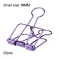 thumbnail image 1 of pitrice 20 Pieces Metal Paper Clip Electroplated Solid Color Replacement Home School Examination Papers Clips Accessories Purple 19mm, 1 of 9