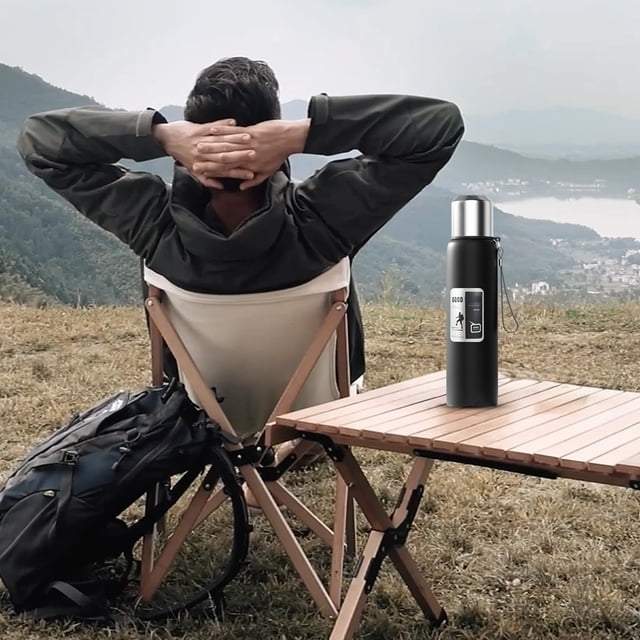 TIMIFIS Stainless Steel Mug Outdoor Men's Insulated Mug Large Capacity Full Steel Mug 316 Stainless Steel Tea Separation Cup Car Portable Insulated Kettle Kitchen Gadgets