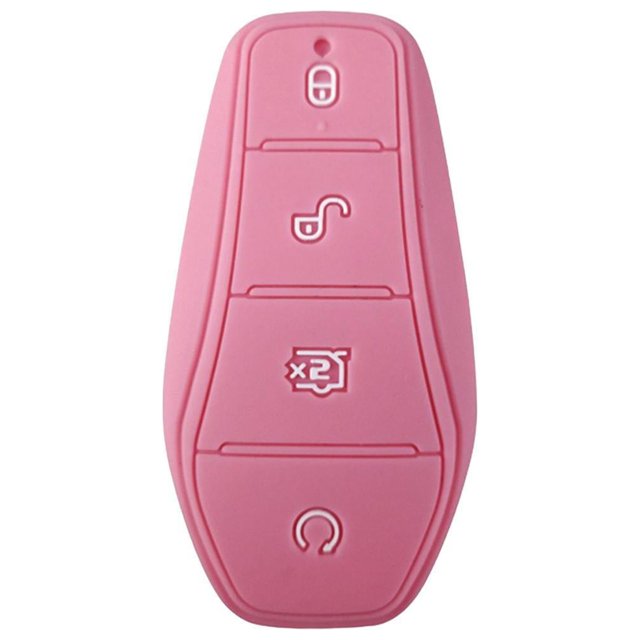 mmirethe Silicone Car Cover Glow In Dark For 360° Protection Dustproof Silica Gel Case Atto Key Byd Pink 9 x 5cm 1Set
