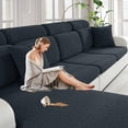 thumbnail image 1 of Pieces Couch Cushion Covers for Sectional Sofa Seat Slipcover Stretch Sectional Couch Cover for L Shape Left/Right Chaise with Elastic Bottom ( Seater + Chaise Light ), 1 of 6