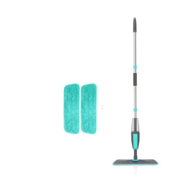 Magic Floor Cleaning Sweeper Brooms With Microfiber Pads 360° Rotation Flat Spray Floor Mop Broom For Cleaning Home Spin Mop ,Easy to Use