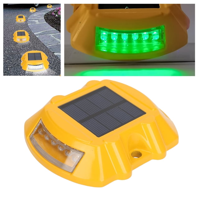 Solar Dock Lights, Solar Driveway Lights, LED Solar Lights, IP68 Waterproof with Automatic Light Sensor, for Garden Backyard Patio