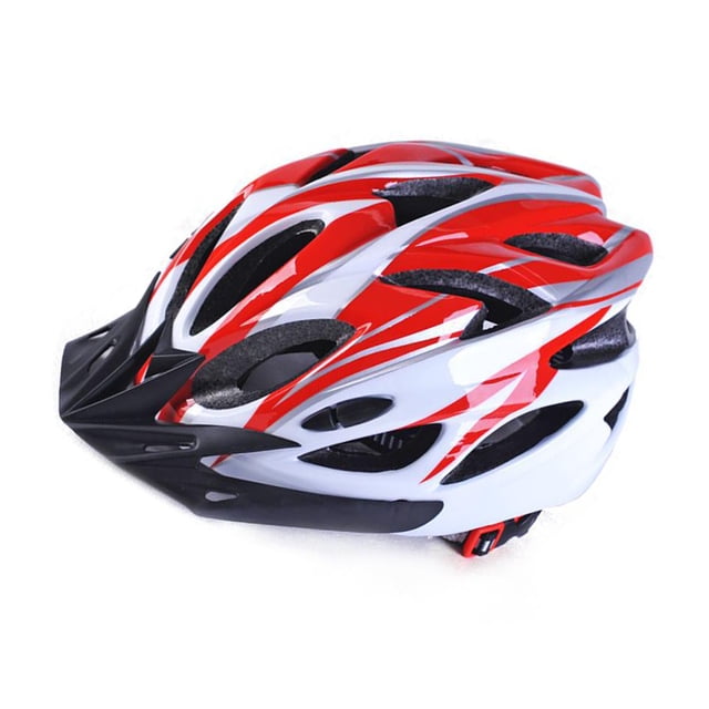 Youkk Adjustable Cycle For Men - Impact Resistance Soft Texture Comfortable Lining Lightweight Light Weight Mesh Red White 1Set