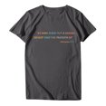 thumbnail image 4 of Pompotops T-Shirt Décontracté à Manches Courtes pour Femmes avec Imprimé Lettre, 4 of 5