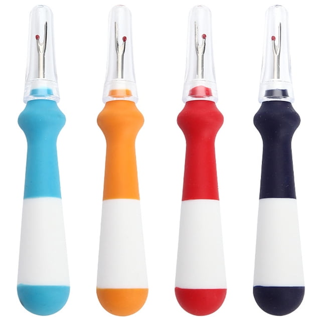 Miangastore Heavy Duty Seam Ripper for Sewing with Ergonomic Design and Assorted Colors for Home Use 4pcs