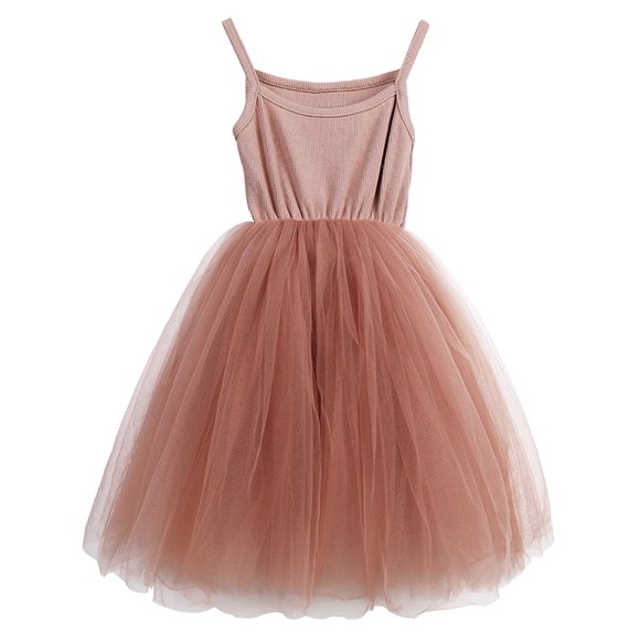 LYXIOF Toddler Tutu Dress Baby Girls Tulle Sleeveless Princess Party Sundress Pink 3 Years