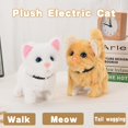 thumbnail image 2 of Electric Plush Cat Cognitive Ability Interactive Ability Fine Workmanship Barking Walking Electric Cat Plush Toys for Kids, 2 of 10