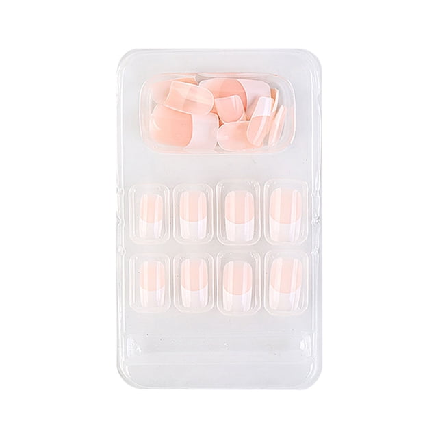 ziyahi False Nail Wearable Perfect Matching Simple to Wear No Irritating Odor Fake Fingernail Breathable Press Type Adjustable Paster Type 16 Type 32 F741 1Set