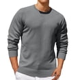 thumbnail image 1 of Jalioing Men's Crew Neck Sweaters Casual Basic Long Sleeve Pullover Sweater Fall Winter Solid Color Knit Shirts, 1 of 5