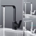 thumbnail image 1 of Robinets de Cuisine Bec Pivotant 360 Mitigeur d'Évier Chrome Levier Simple Robinets Laiton x, 1 of 9