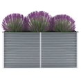 thumbnail image 1 of vidaXL Garden Raised Bed Galvanised Steel 160x40x77 cm Grey, 1 of 4