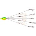 thumbnail image 2 of Bgsha Umbrella Fishing Bass Lure Rig 5 Arms Alabama Rig Head Swimming Bait with Swivel, 2 of 7