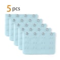 thumbnail image 2 of INSPIRE CHIC Women's 3 x 4 Hooks Bra Extender Extension Strap Multi Color Bra Band 5 Pcs Light Blue, 2 of 5