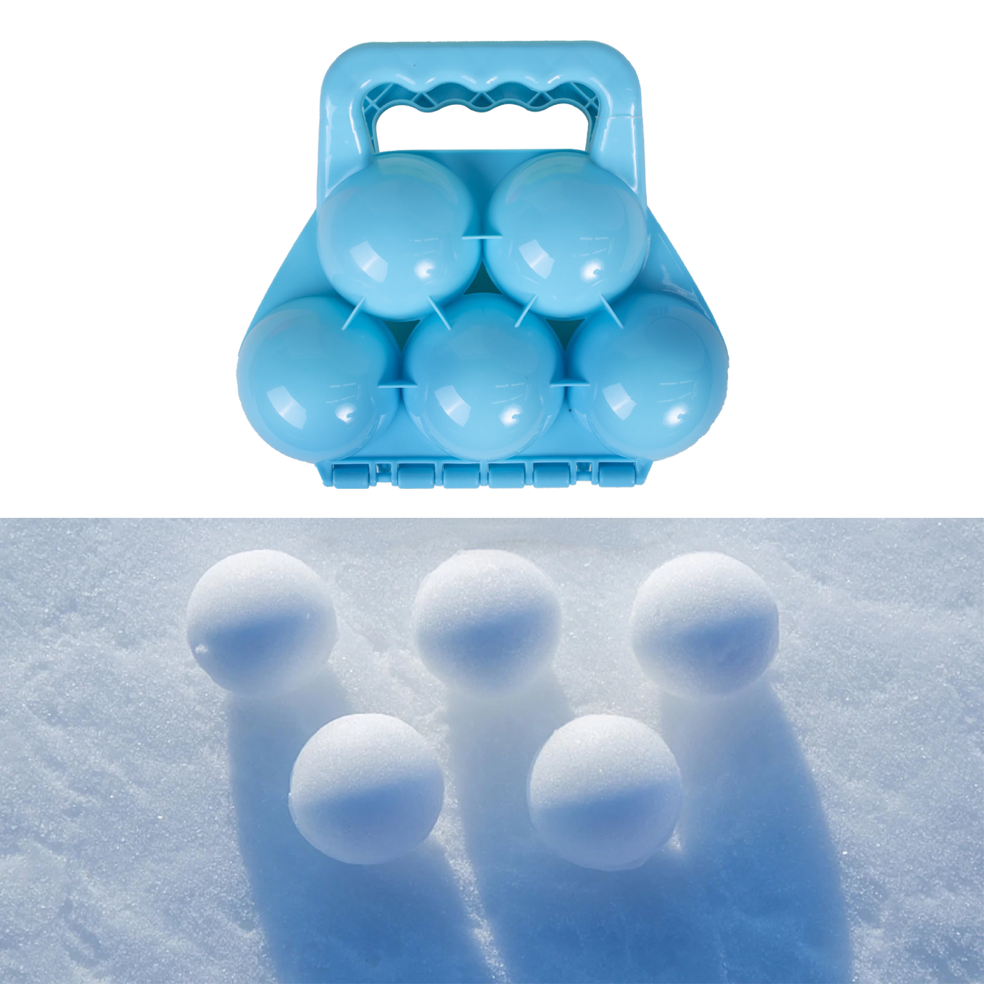 Snow Fun Kids Multi Snowball Maker Mold, Makes 5 Snowballs, Blue, Ages 3+